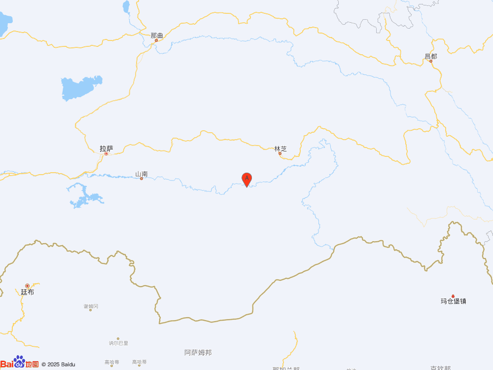 西藏林芝市米林市发生4.1级地震