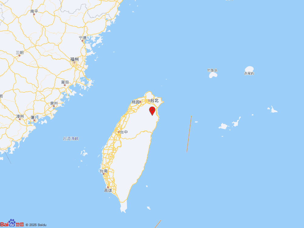 台湾宜兰县发生4.6级地震