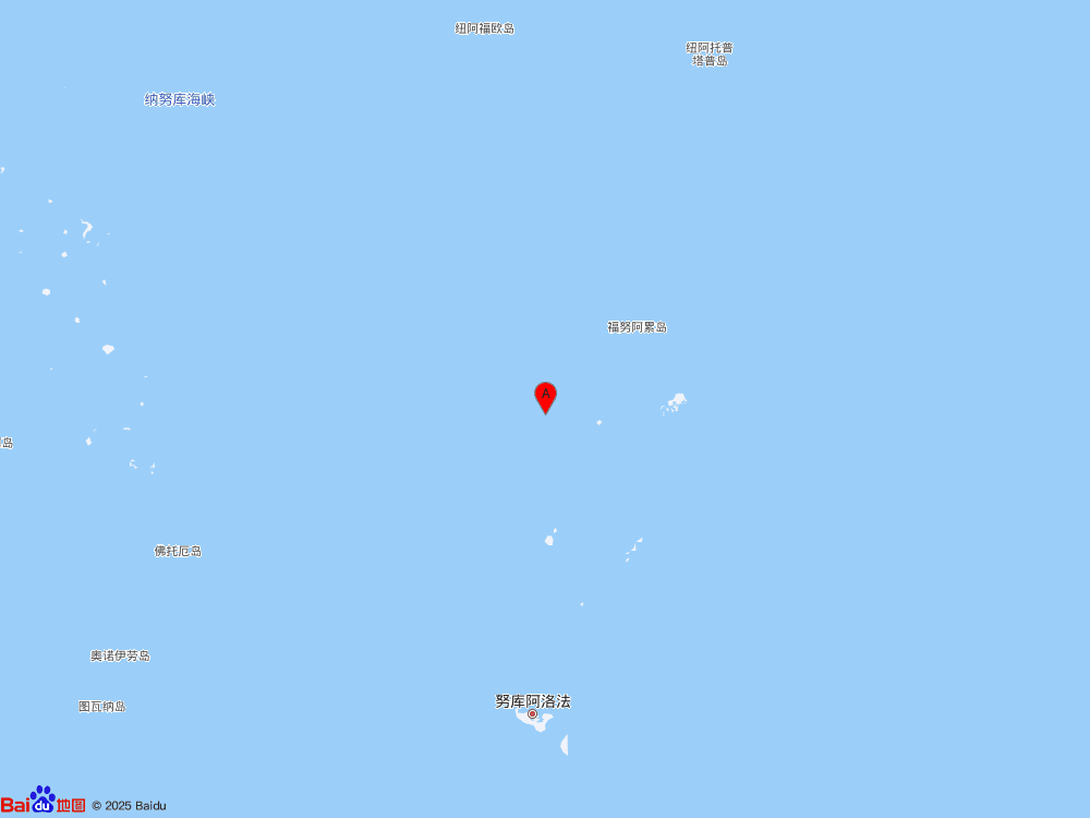 汤加群岛（北纬-18.70度，东经-175.10度）发生6.4级地震