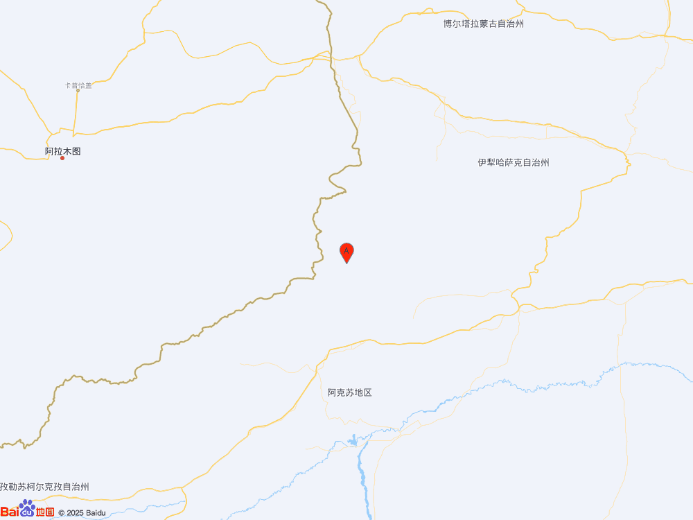 新疆阿克苏地区温宿县（北纬42.23度，东经80.62度）发生3.0级地震